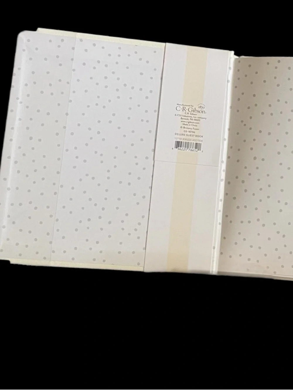Winks Guest Book with Gold Foil Script 6.5x6.5” by Paper Peony Press